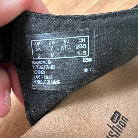 Clarks Collection Black Wedge Open Toe Heels - Picture 7 of 8